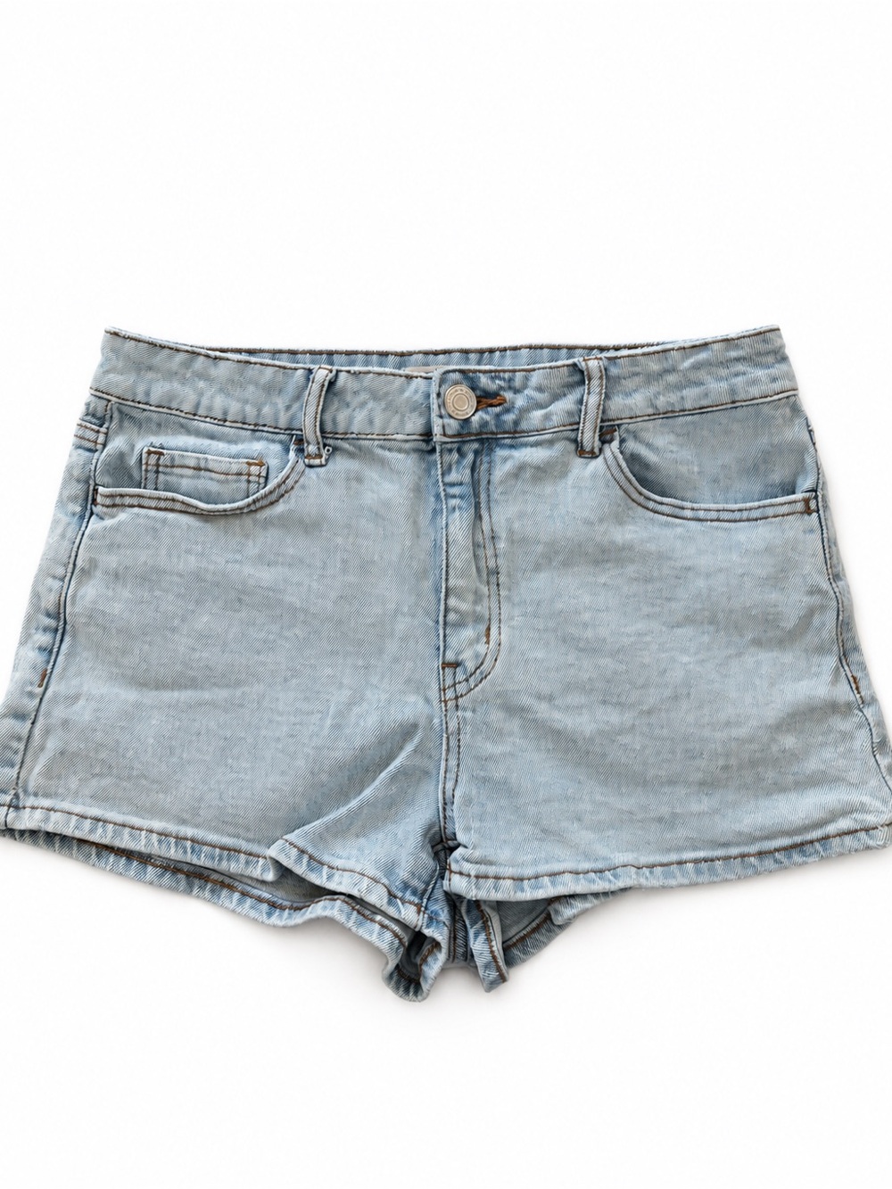 Juniors - SO High Rise Shortie Denim Shorts 13 / 31W Light Wash Jean Shorts